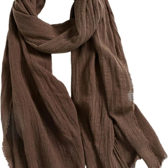 Luxurious Cotton Scarf Wrap for Men & Women - Lightweight & Breathable Style - Picture 1 of 9